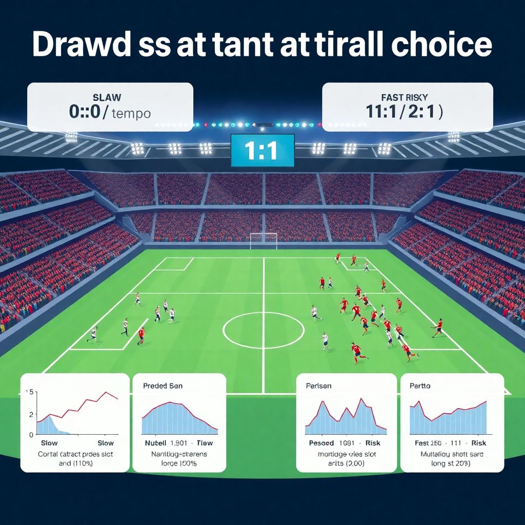 Победа вничью: как счёт влияет на тактику скорости в современном футболе