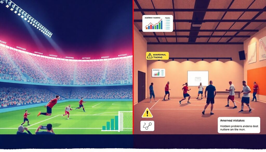 Сравнение форм ганд-бола и футбола в контексте скорости - иллюстрация