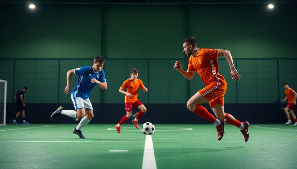 Сравнение форм ганд-бола и футбола в контексте скорости - иллюстрация